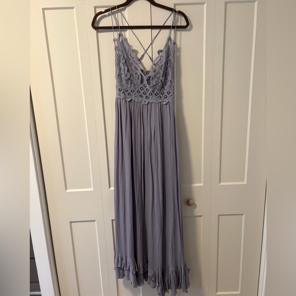 Free People Lavender Lace Maxi Dress